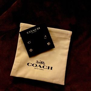 Coach Iconic C stud earrings